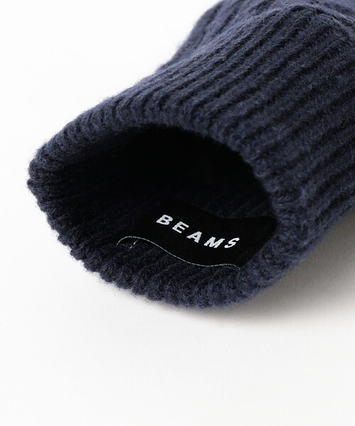 BEAMS（ビームス）の「ケーブルニット レザーグローブ（タッチパネル対応）（手袋・メンズ・ブラック/グレー/ネイビー・ONE SIZE）」の22枚目の写真