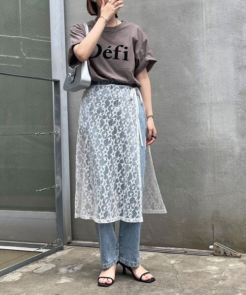 fredy emue（フレディエミュ）の「星レイヤードラップスカート（スカート・レディース・ブラック/サックスブルー/オフホワイト・38）」の17枚目の写真