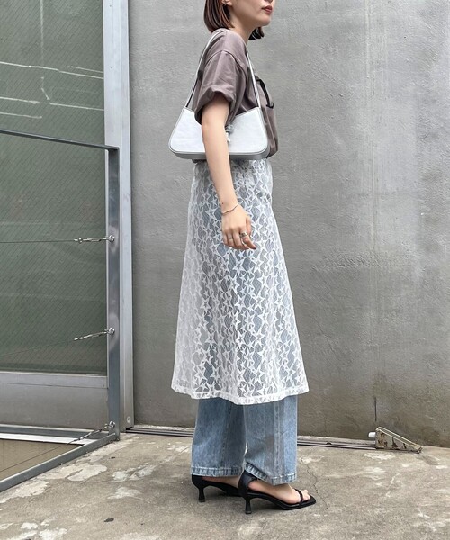 fredy emue（フレディエミュ）の「星レイヤードラップスカート（スカート・レディース・ブラック/サックスブルー/オフホワイト・38）」の18枚目の写真