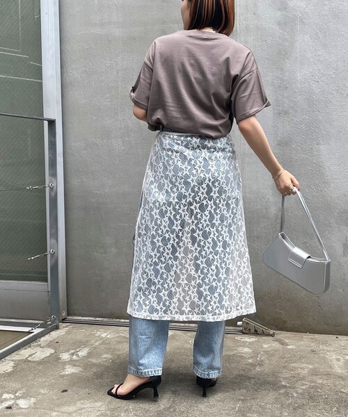 fredy emue（フレディエミュ）の「星レイヤードラップスカート（スカート・レディース・ブラック/サックスブルー/オフホワイト・38）」の19枚目の写真