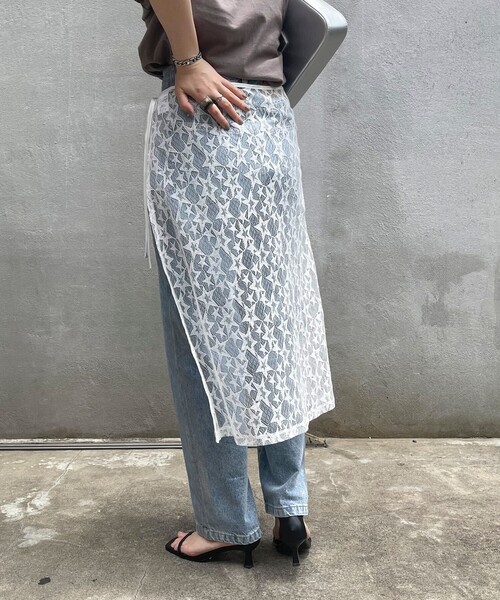 fredy emue（フレディエミュ）の「星レイヤードラップスカート（スカート・レディース・ブラック/サックスブルー/オフホワイト・38）」の22枚目の写真