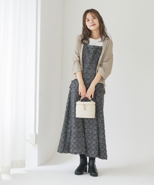 mysty woman（ミスティウーマン）の「ダブルボタンシャツジャケット2  142267（テーラードジャケット・レディース・モカ/グレイッシュベージュ/ブラック・FREE）」の19枚目の写真