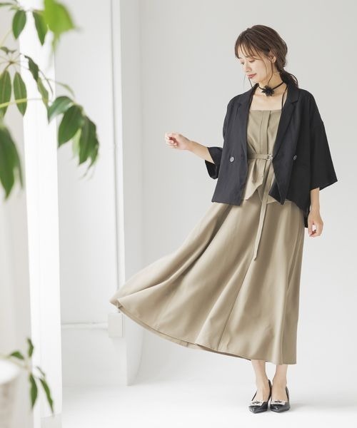 mysty woman（ミスティウーマン）の「ダブルボタンシャツジャケット2  142267（テーラードジャケット・レディース・モカ/グレイッシュベージュ/ブラック・FREE）」の17枚目の写真