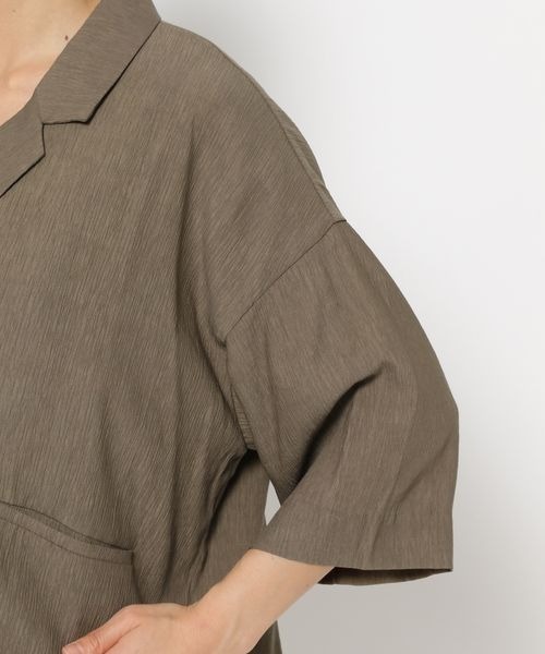 mysty woman（ミスティウーマン）の「ダブルボタンシャツジャケット2  142267（テーラードジャケット・レディース・モカ/グレイッシュベージュ/ブラック・FREE）」の10枚目の写真