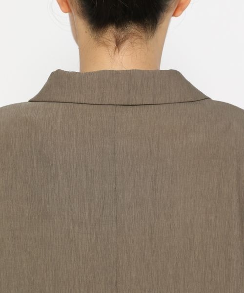 mysty woman（ミスティウーマン）の「ダブルボタンシャツジャケット2  142267（テーラードジャケット・レディース・モカ/グレイッシュベージュ/ブラック・FREE）」の7枚目の写真