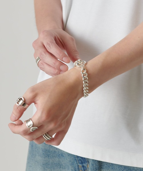 Lui's（ルイス）の「Ah STチェーンブレスレット（バングル/リストバンド・メンズ・シルバー・FREE）」の3枚目の写真