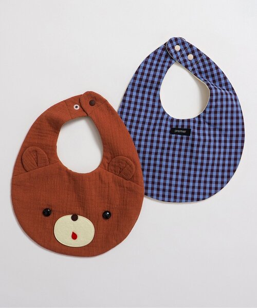 セール】ダブルガーゼのくまとパンダのスタイ(パッケージ