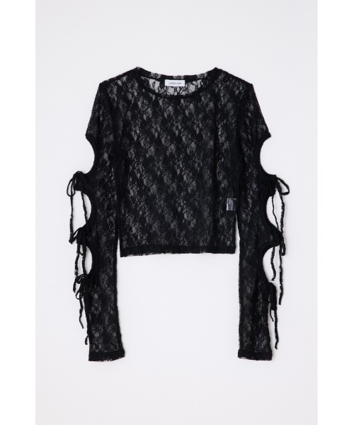 FLOR LACE SLEEVE HOLE トップス（Tシャツ/カットソー）｜LAGUA