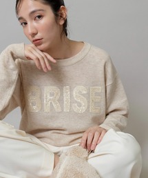 Munich | メリノウールスパンコール刺繍ロゴニットプルオーバー(ニット/セーター)