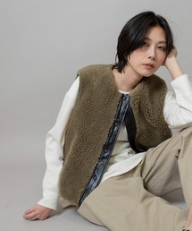 Munich | シープボアムートンリバーシブルジレ(ムートンコート)