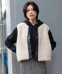 Munich | シープボアムートンリバーシブルジレ(ムートンコート)