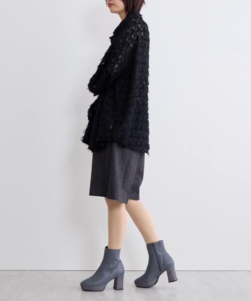 HIMIKO（ヒミコ）の「【Made in Japan】【撥水】スクエアトゥストームブーツ/641414（ブーツ・レディース・ブラック/ブルーグレー・23.5cm/24.0cm/24.5cm/23.0cm/22.0cm/22.5cm/25.0cm）」の16枚目の写真