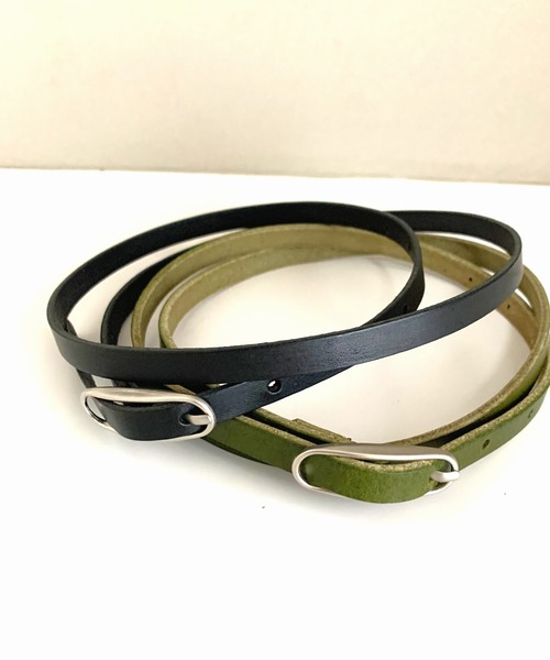 Q（キュー）の「オーバルバックルベルト（ベルト・レディース・レッド/ブラック/オリーブ・ONE SIZE）」の9枚目の写真