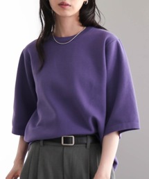 for/c | [新色追加]スウェットライクハーフスリーブニット【サスティナブル】(ニット/セーター)