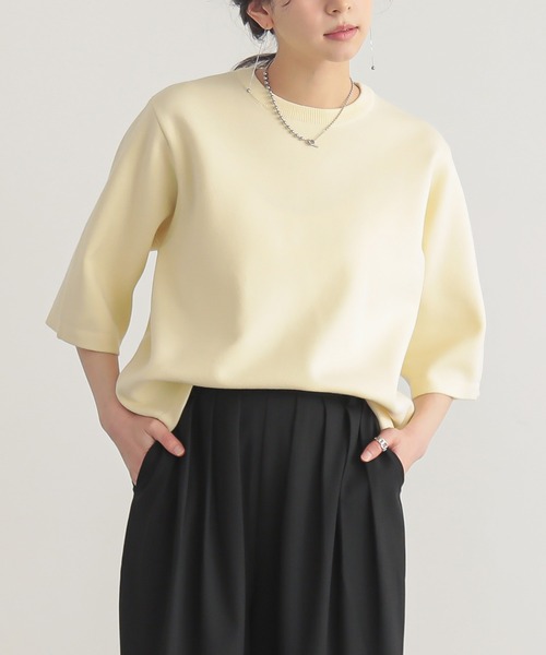 22ss TUITACI ツイタチ グラデーションインレイハーフスリーブニット GRADATION SHEER KNIT｜CONVERSE TOKYO (コンバーストウキョウ