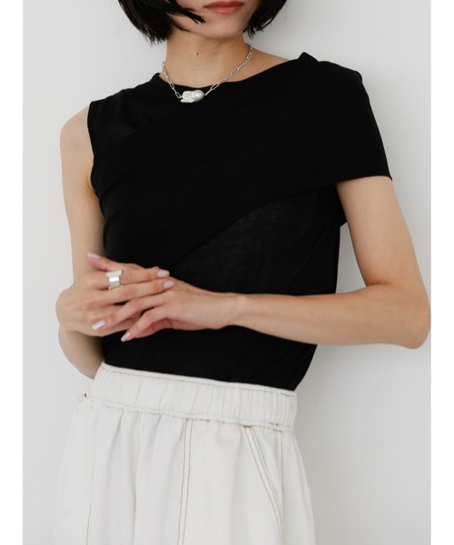 Katrin TOKYO(カトリーントーキョー)の「multi way sheer tee(Tシャツ/カットソー・レディース・ブルー系その他/ホワイト/ブラック・XS/FREE)」の2枚目の写真