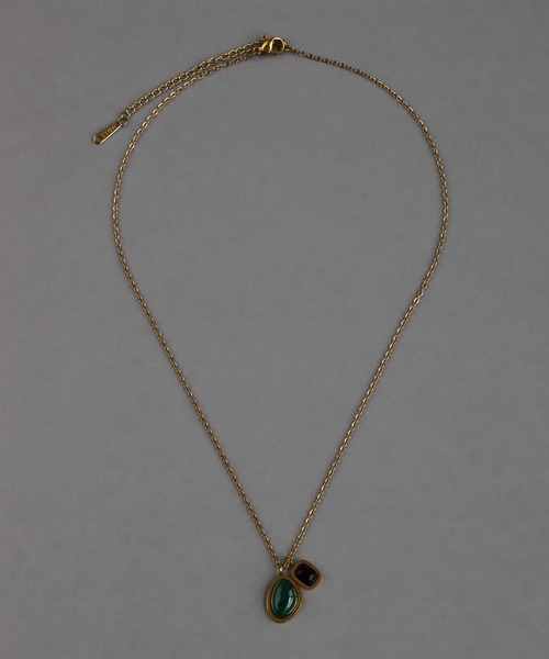 天然石（瑪瑙）ネックレス 金属アレルギー対応 瑪瑙 天然石シンプルネックレス（ネックレス