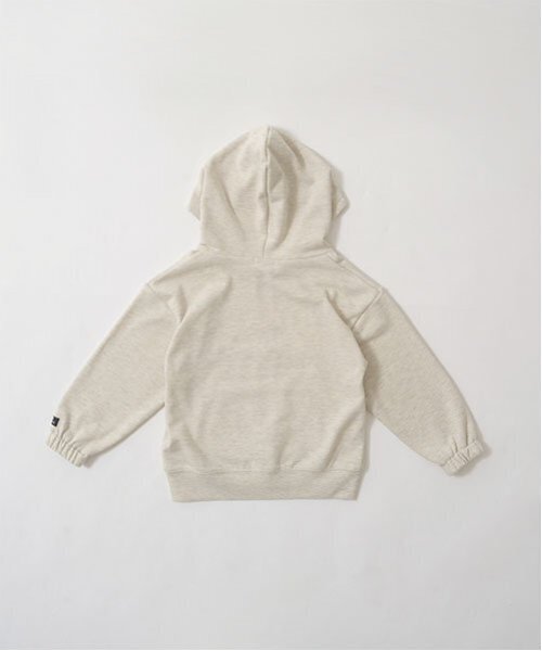 b・ROOM（ビールーム）の「【セットアップ可能】ドロップシンプルジップパーカ（パーカー・キッズ・ブルー/ブルーグレー/ライトグリーン/マスタード/オートミール/チャコール・100cm/120cm/130cm/140cm/150cm/110cm）」の9枚目の写真