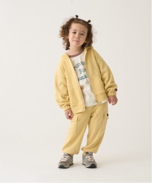 b・ROOM（ビールーム）の「【セットアップ可能】ドロップシンプルジップパーカ（パーカー・キッズ・ブルー/ブルーグレー/ライトグリーン/マスタード/オートミール/チャコール・100cm/120cm/130cm/140cm/150cm/110cm）」の14枚目の写真