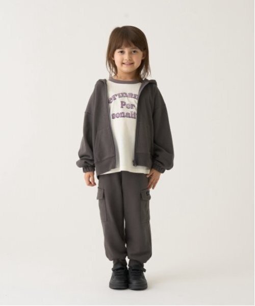 b・ROOM（ビールーム）の「【セットアップ可能】ドロップシンプルジップパーカ（パーカー・キッズ・ブルー/ブルーグレー/ライトグリーン/マスタード/オートミール/チャコール・100cm/120cm/130cm/140cm/150cm/110cm）」の22枚目の写真