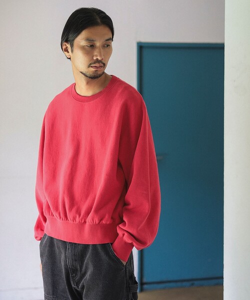 B:MING by BEAMS（ビーミングバイビームス）の「ambiance / Short Wide Sweat（スウェット・メンズ・レッド/ブラック・MEDIUM/SMALL/LARGE/X-LARGE）」の2枚目の写真