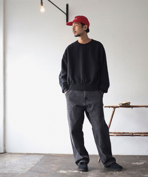 B:MING by BEAMS（ビーミングバイビームス）の「ambiance / Short Wide Sweat（スウェット・メンズ・レッド/ブラック・MEDIUM/SMALL/LARGE/X-LARGE）」の3枚目の写真