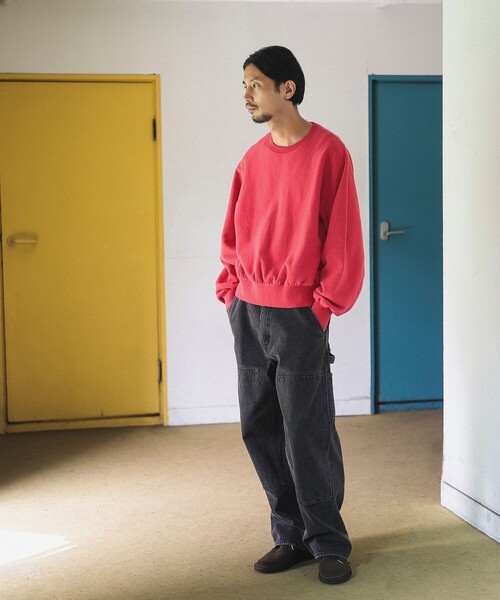 B:MING by BEAMS（ビーミングバイビームス）の「ambiance / Short Wide Sweat（スウェット・メンズ・レッド/ブラック・MEDIUM/SMALL/LARGE/X-LARGE）」の13枚目の写真
