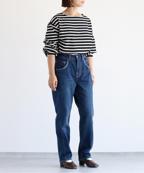 cepo(セポ)の「ボーダーソデタックプルオーバー(Tシャツ/カットソー・レディース・ブラック/オフホワイト/ブラウン/ネイビー・M)」の21枚目の写真