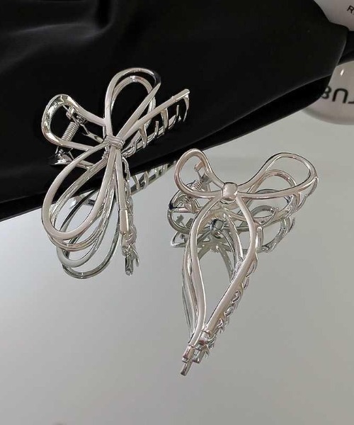 E&C closet…（イーアンドシークローゼット）の「サークルリボンバンスクリップ（バレッタ/ヘアクリップ・レディース・シルバー/ゴールド・FREE）」の15枚目の写真