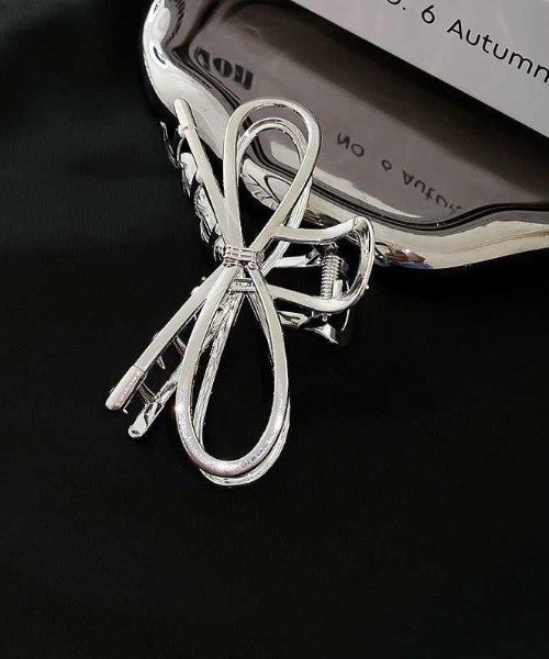 E&C closet…（イーアンドシークローゼット）の「サークルリボンバンスクリップ（バレッタ/ヘアクリップ・レディース・シルバー/ゴールド・FREE）」の16枚目の写真