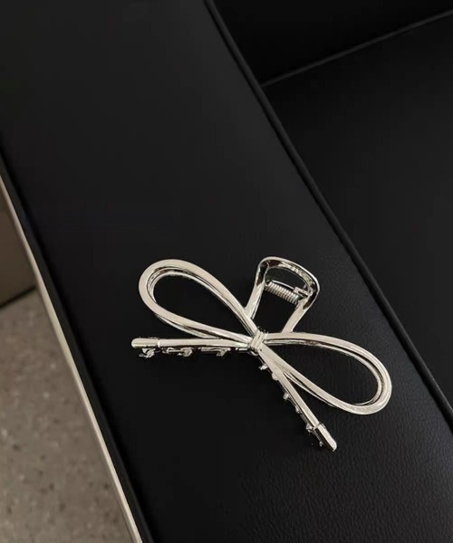 E&C closet…（イーアンドシークローゼット）の「サークルリボンバンスクリップ（バレッタ/ヘアクリップ・レディース・シルバー/ゴールド・FREE）」の19枚目の写真