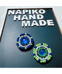 【NAPIKO】きらきらビジュー丸型♡シンプル☆ビーズアクセサリー◇マルチ/ピアス(MA)