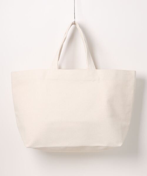 Scrap Book トートバッグ　オフホワイト Scrap Book（スクラップブック）の「【heyep】Large Logo Canvas