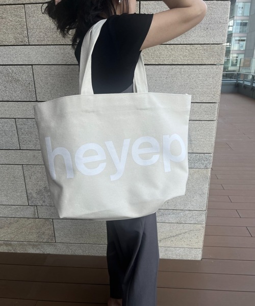 Scrap Book（スクラップブック）の「【heyep】Large Logo Canvas Bag
