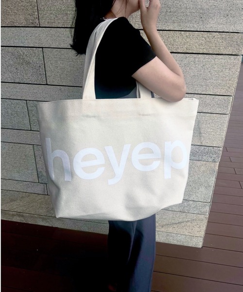 Scrap Book（スクラップブック）の「【heyep】Large Logo Canvas