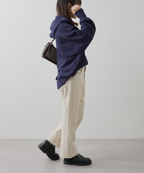 CIAOPANIC TYPY(チャオパニックティピー)の「ブリーチオフ加工クロップド丈カットオフデニム(デニムパンツ・レディース・オフホワイト・SMALL/MEDIUM/LARGE)」の9枚目の写真