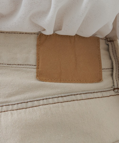 CIAOPANIC TYPY(チャオパニックティピー)の「ブリーチオフ加工クロップド丈カットオフデニム(デニムパンツ・レディース・オフホワイト・SMALL/MEDIUM/LARGE)」の14枚目の写真