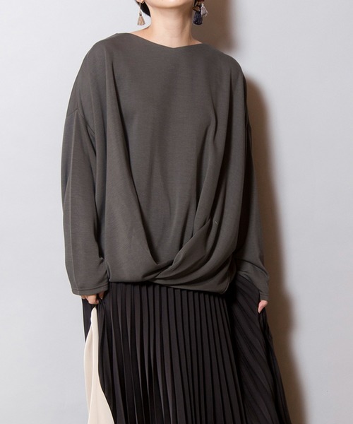 【セール】フロントタックプルオーバー（Tシャツ/カットソー）｜OSMOSIS（オズモーシス）