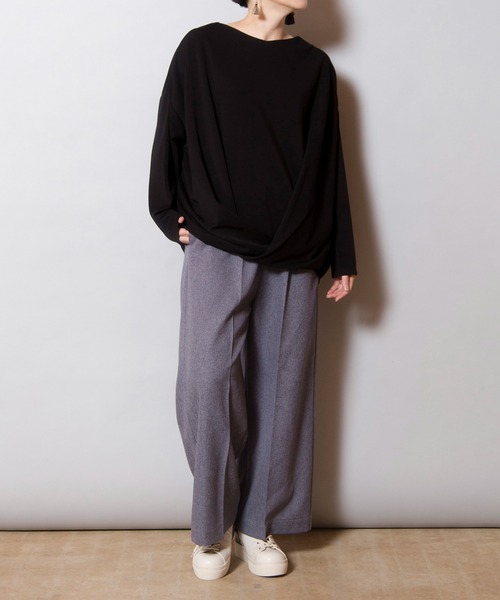 【セール】フロントタックプルオーバー（Tシャツ/カットソー）｜OSMOSIS（オズモーシス）