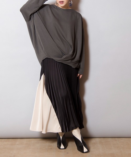 【セール】フロントタックプルオーバー（Tシャツ/カットソー）｜OSMOSIS（オズモーシス）