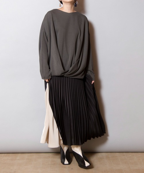 【セール】フロントタックプルオーバー（Tシャツ/カットソー）｜OSMOSIS（オズモーシス）