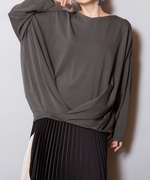 【セール】フロントタックプルオーバー（Tシャツ/カットソー）｜OSMOSIS（オズモーシス）