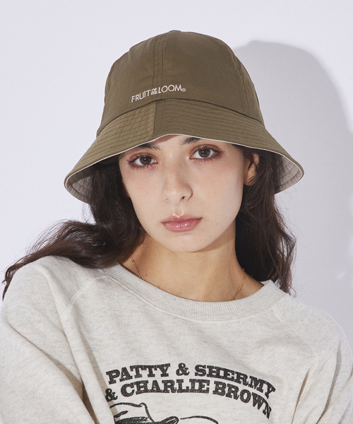 FRUIT OF THE LOOM（フルーツオブザルーム）の「【FRUIT OF THE LOOM/フルーツオブザルーム】テニスハット/バケットハット（ハット・メンズ・チャコールグレー/ベージュ/カーキ/ブラック・フリー）」の4枚目の写真