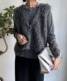 DouDou | 袖シアーリブTEE(Tシャツ/カットソー)