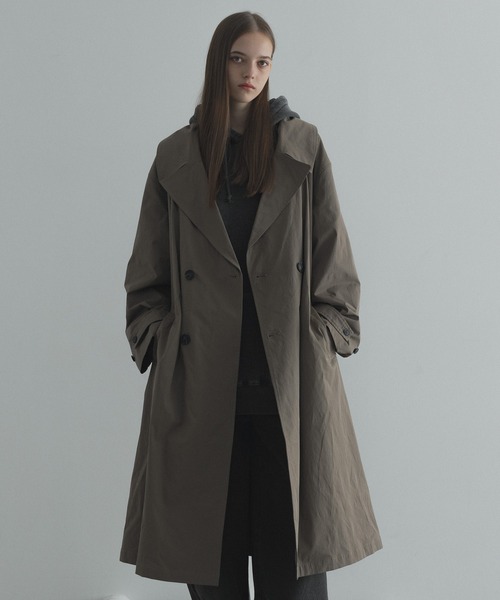 Wild Life Tailor オリーブ ダブルブレスト トレンチコート Wild Life Tailor オリーブ ダブルブレスト トレンチコート Wild