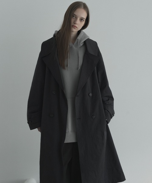 セール】loose double breasted trench coat / ルーズダブル