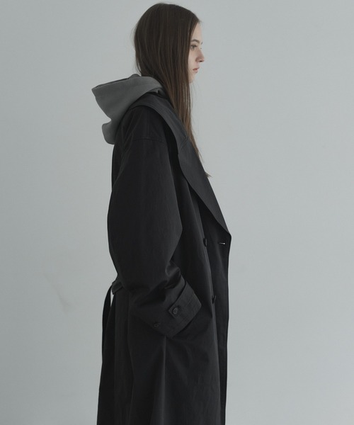 loose double breasted trench coat / ルーズダブルブレスト