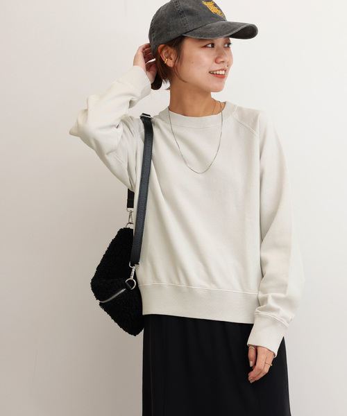 JOURNAL STANDARD relume（ジャーナルスタンダード　レリューム）の「《追加》サイドリブコンパクトスウェット（スウェット・レディース・ライトグレー/ブラウン/ピンク/ダークブルー・FREE）」の9枚目の写真