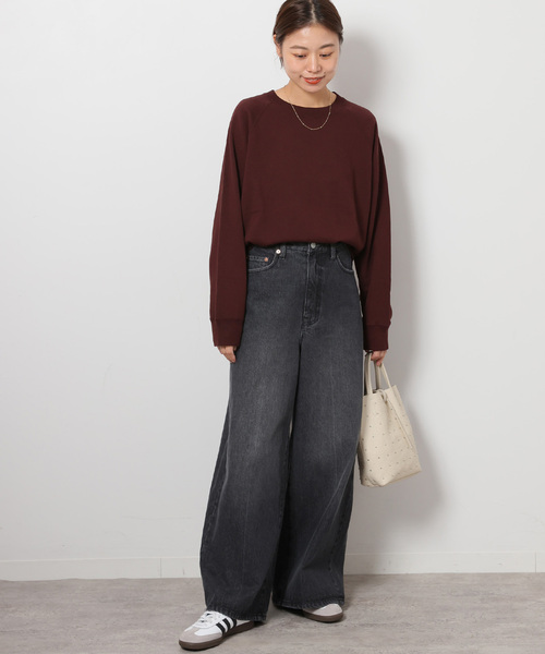 JOURNAL STANDARD relume（ジャーナルスタンダード　レリューム）の「《追加》サイドリブコンパクトスウェット（スウェット・レディース・ライトグレー/ブラウン/ピンク/ダークブルー・FREE）」の13枚目の写真