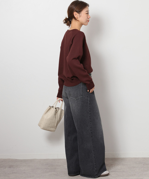 JOURNAL STANDARD relume（ジャーナルスタンダード　レリューム）の「《追加》サイドリブコンパクトスウェット（スウェット・レディース・ライトグレー/ブラウン/ピンク/ダークブルー・FREE）」の15枚目の写真